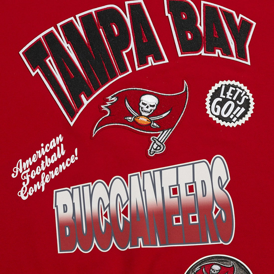 Tampa Bay Buccaneers Pro Standard Turn It Up Drop Shoulder Pullover Sweatshirt Red
