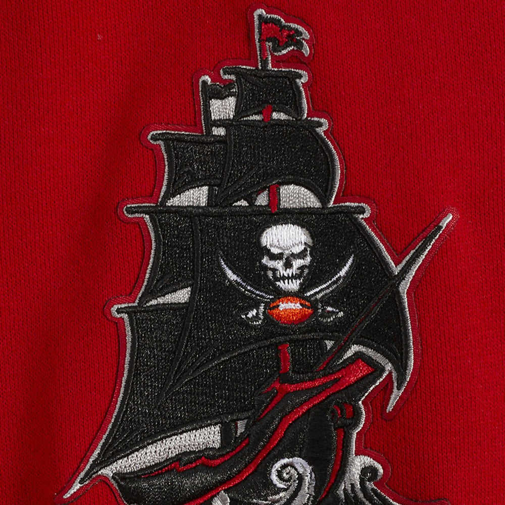 Tampa Bay Buccaneers Pro Standard Turn It Up Drop Shoulder Pullover Sweatshirt Red