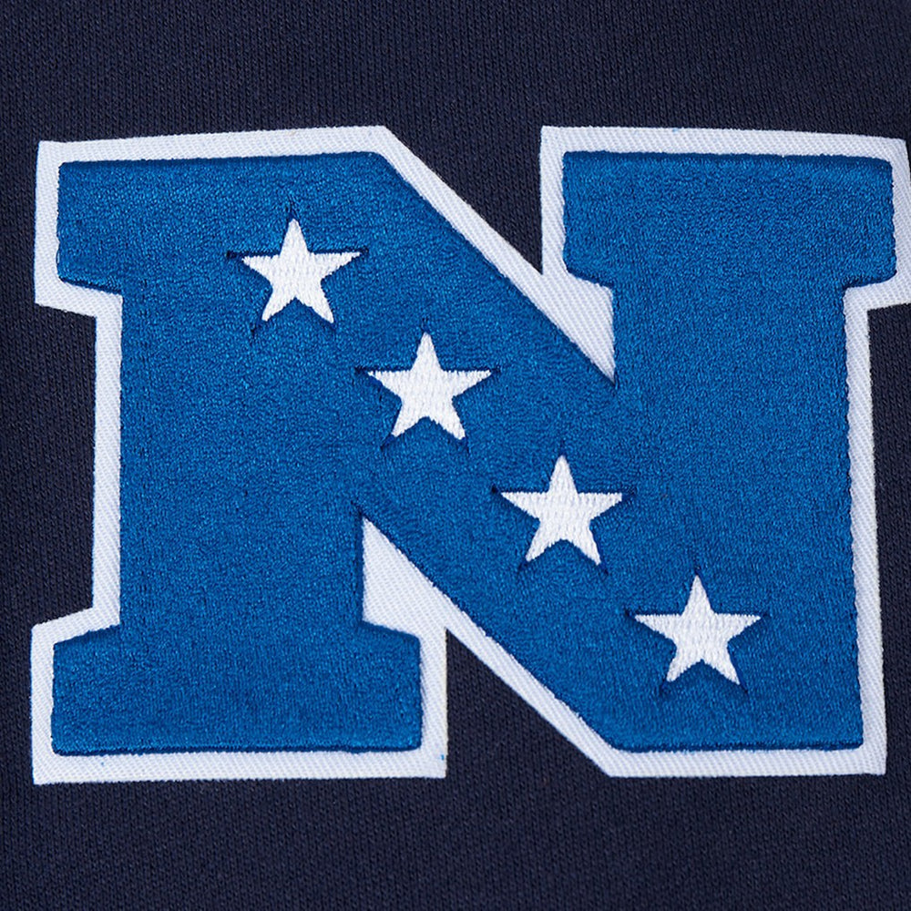 Dallas Cowboys Pro Standard Turn It Up Drop Shoulder Pullover Sweatshirt Navy