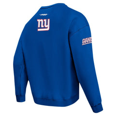 New York Giants Pro Standard Turn It Up Drop Shoulder Pullover Sweatshirt Royal