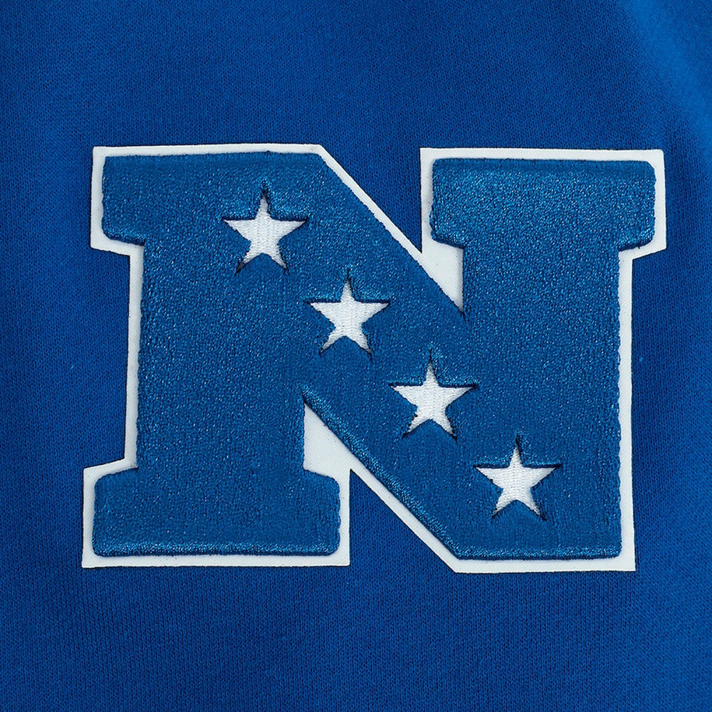 New York Giants Pro Standard Turn It Up Drop Shoulder Pullover Sweatshirt Royal