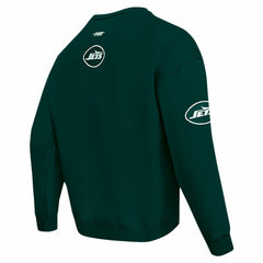 New York Jets Pro Standard Turn It Up Drop Shoulder Pullover Sweatshirt Green