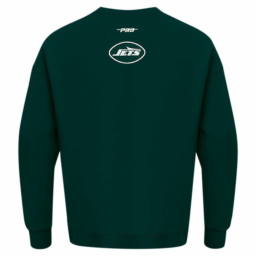 New York Jets Pro Standard Turn It Up Drop Shoulder Pullover Sweatshirt Green