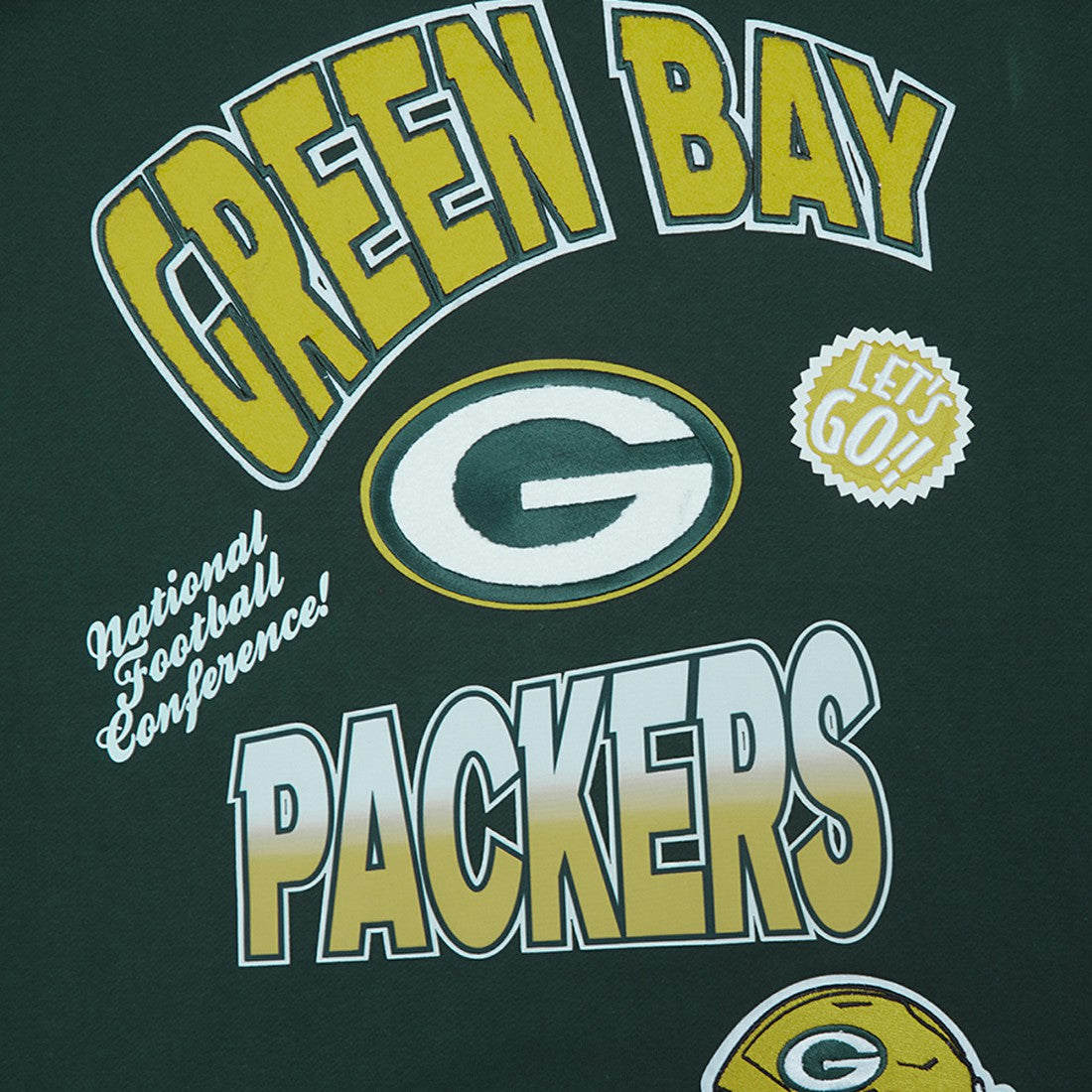 Green Bay Packers Pro Standard Turn It Up Drop Shoulder Pullover Sweatshirt Green