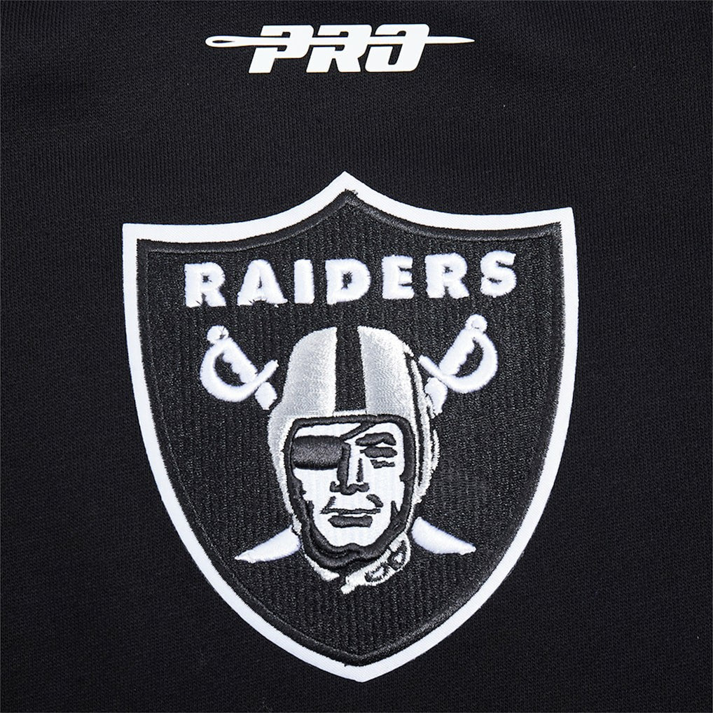 Las Vegas Raiders Pro Standard Turn It Up Drop Shoulder Pullover Sweatshirt Black