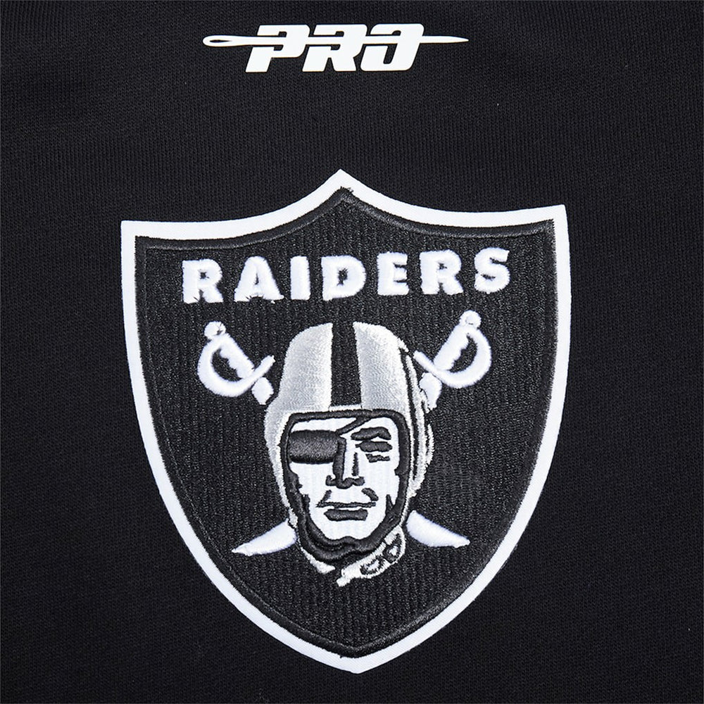 Las Vegas Raiders Pro Standard Turn It Up Drop Shoulder Pullover Sweatshirt Black