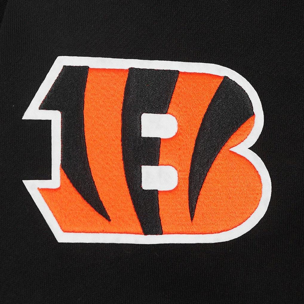 Cincinnati Bengals Pro Standard Turn It Up Drop Shoulder Pullover Sweatshirt Black
