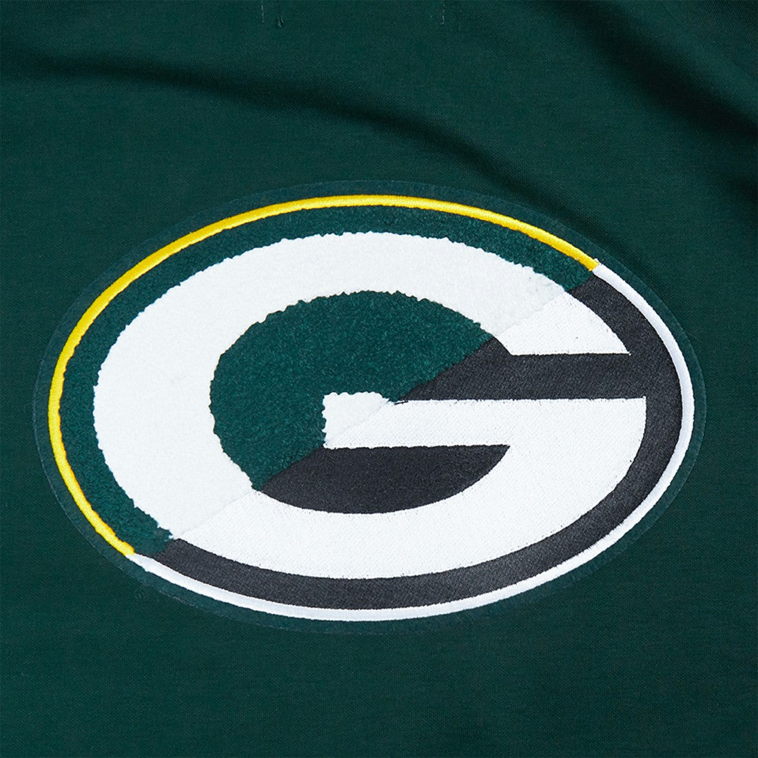 Green Bay Packers Pro Standard Split Logo Double Knit Full-Zip Hoodie Green