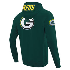 Green Bay Packers Pro Standard Split Logo Double Knit Full-Zip Hoodie Green