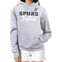 San Antonio Spurs G-III 4Her by Carl Banks Women's Graphics Fleece Pullover Hoodie Heather Gray