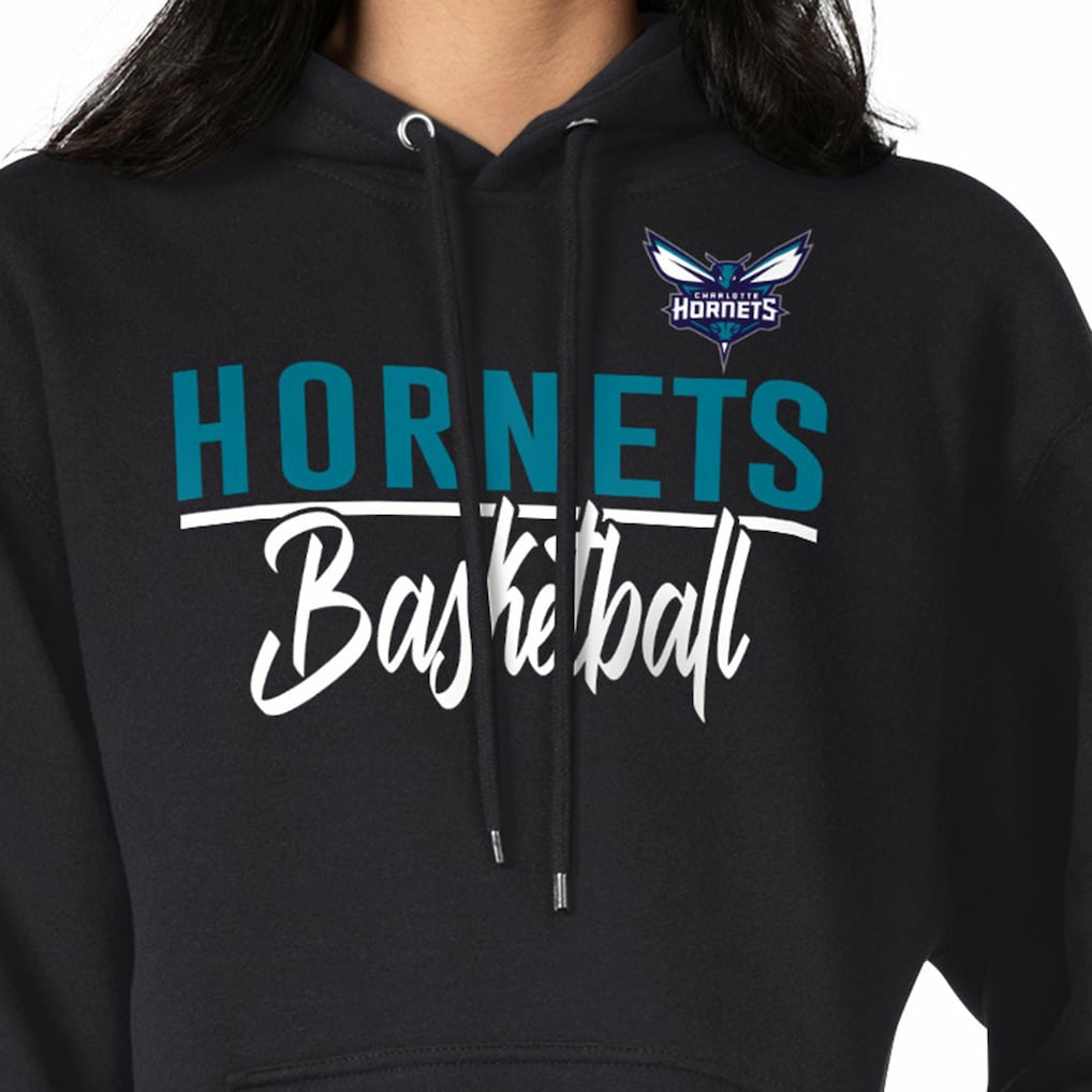 Charlotte Hornets G-III 4Her by Carl Banks Women's Graphics Fleece Pullover Hoodie Black