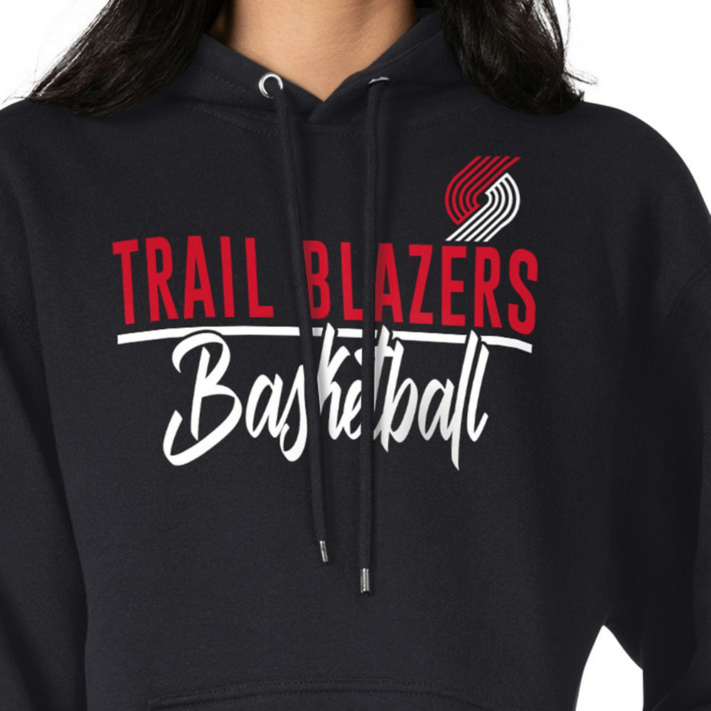 Portland Trail Blazers G-III 4Her by Carl Banks Women's Graphics Fleece Pullover Hoodie Black