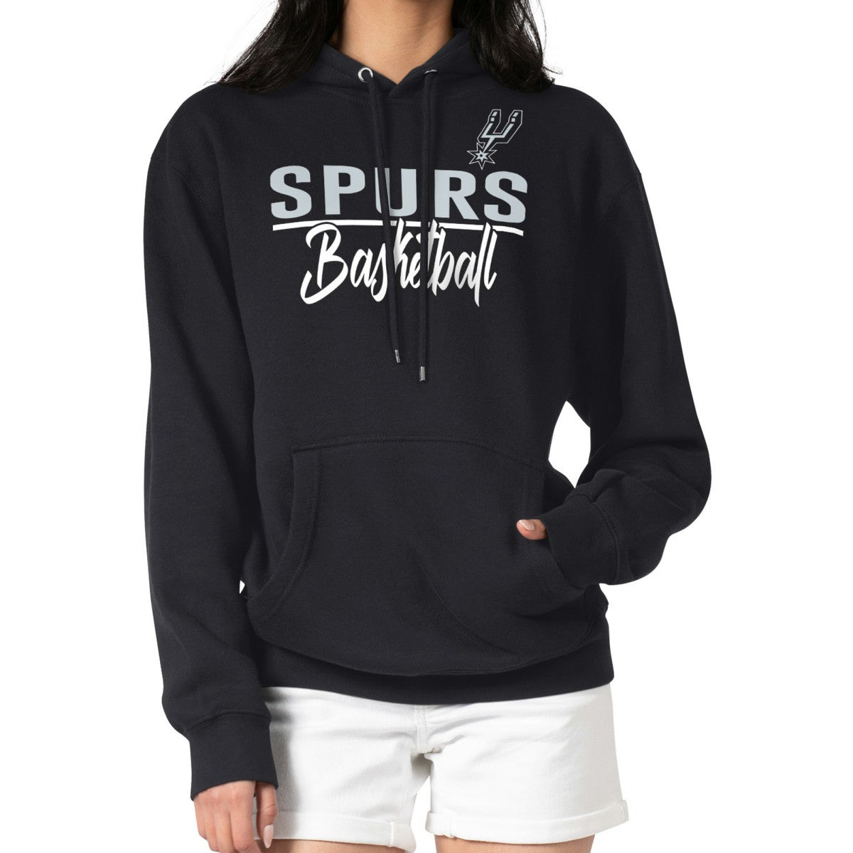 San Antonio Spurs G-III 4Her by Carl Banks Women's Graphics Fleece Pullover Hoodie Black