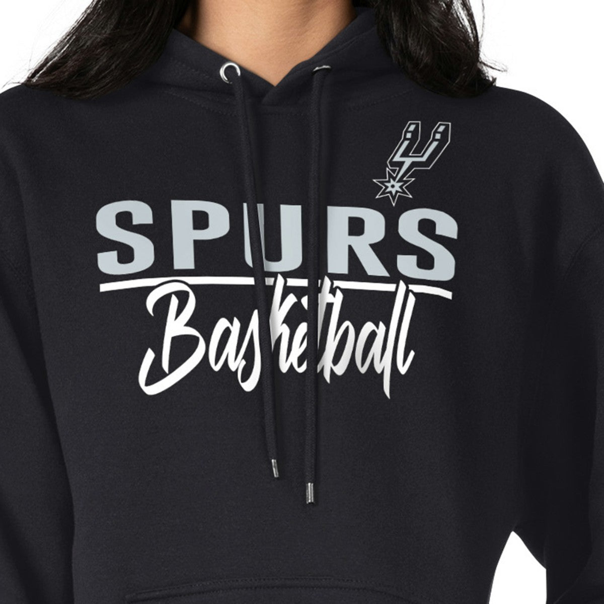 San Antonio Spurs G-III 4Her by Carl Banks Women's Graphics Fleece Pullover Hoodie Black