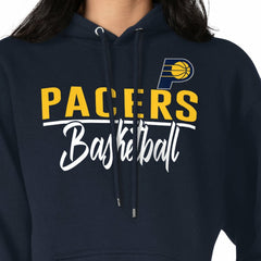 Indiana Pacers G-III 4Her by Carl Banks Women's Graphics Fleece Pullover Hoodie Navy