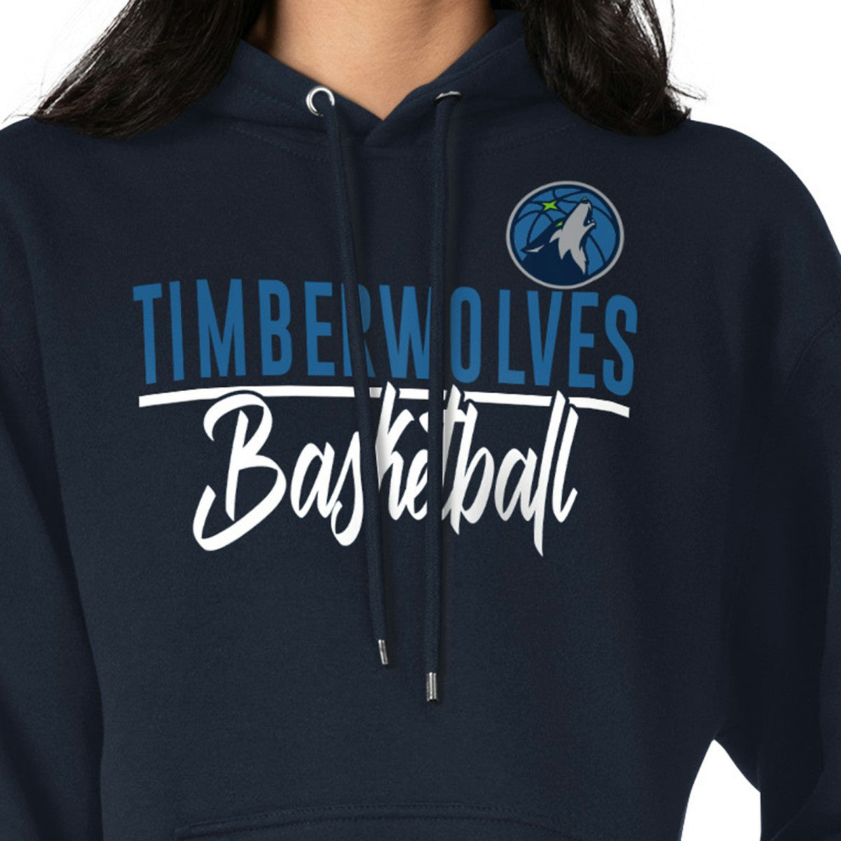 Minnesota Timberwolves G-III 4Her by Carl Banks Women's Graphics Fleece Pullover Hoodie Navy