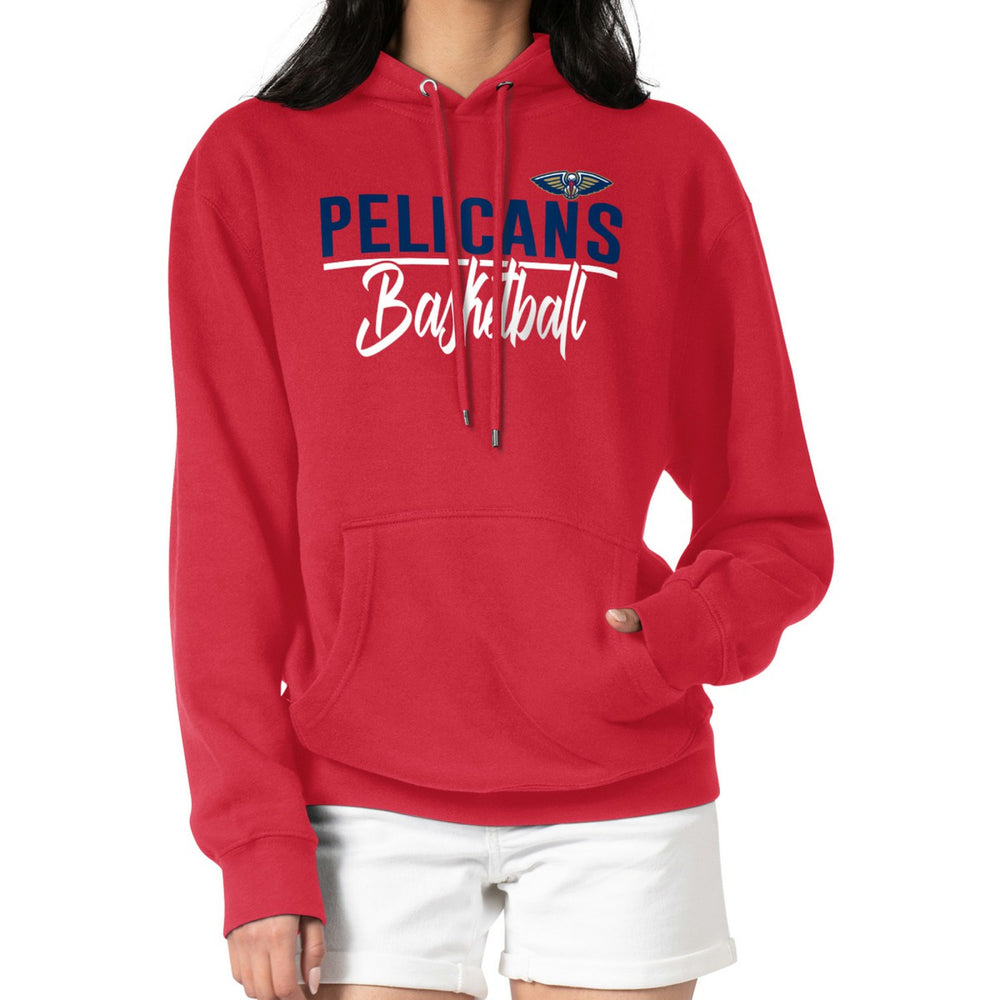 New Orleans Pelicans G-III 4Her by Carl Banks Women's Graphics Fleece Pullover Hoodie Red