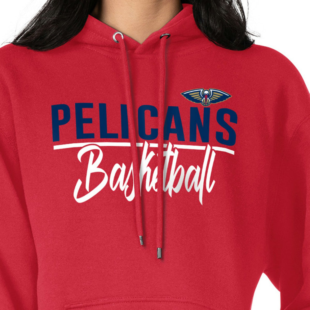 New Orleans Pelicans G-III 4Her by Carl Banks Women's Graphics Fleece Pullover Hoodie Red
