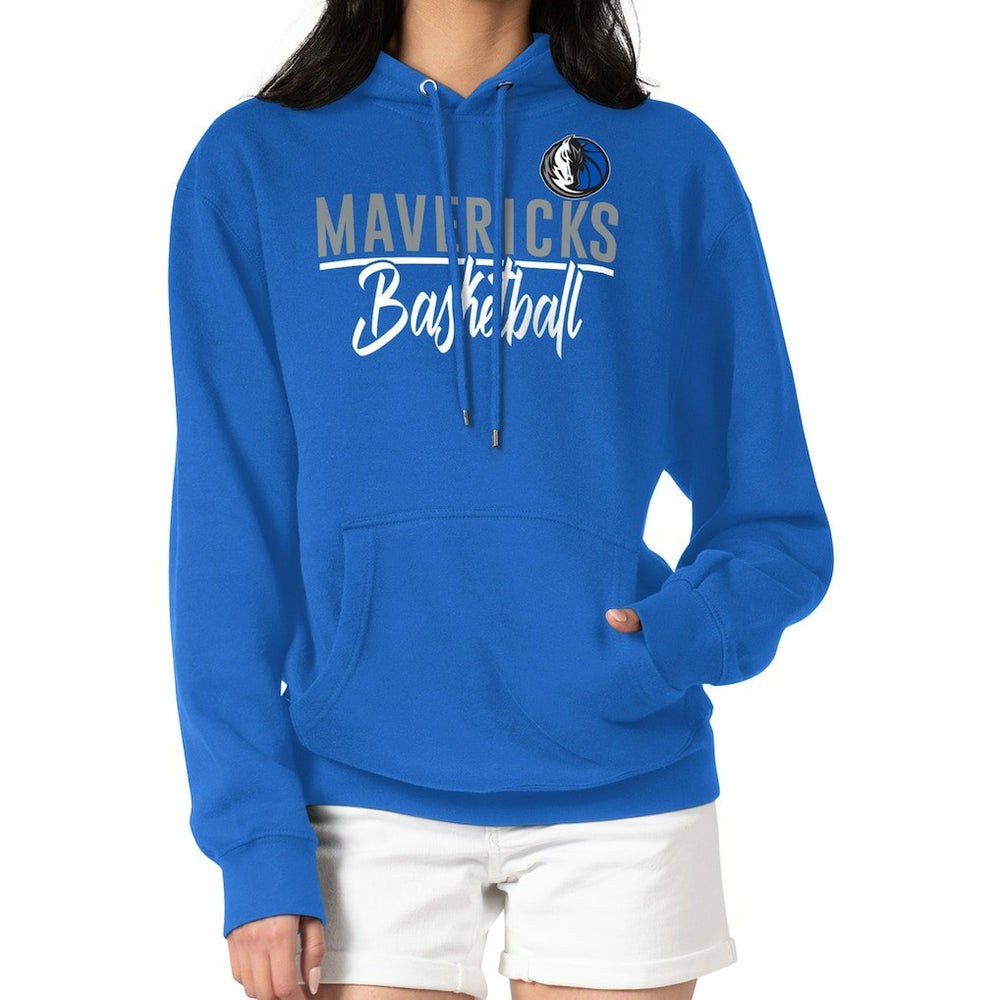 Dallas Mavericks G-III 4Her by Carl Banks Women's Graphics Fleece Pullover Hoodie Blue