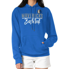 Dallas Mavericks G-III 4Her by Carl Banks Women's Graphics Fleece Pullover Hoodie Blue