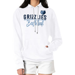 Memphis Grizzlies G-III 4Her by Carl Banks Women's Graphics Fleece Pullover Hoodie White