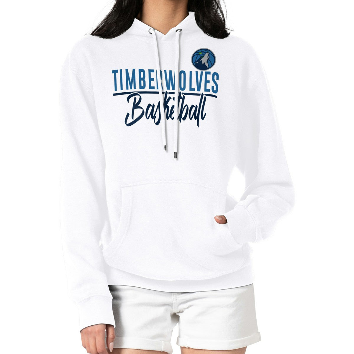 Minnesota Timberwolves G-III 4Her by Carl Banks Women's Graphics Fleece Pullover Hoodie White