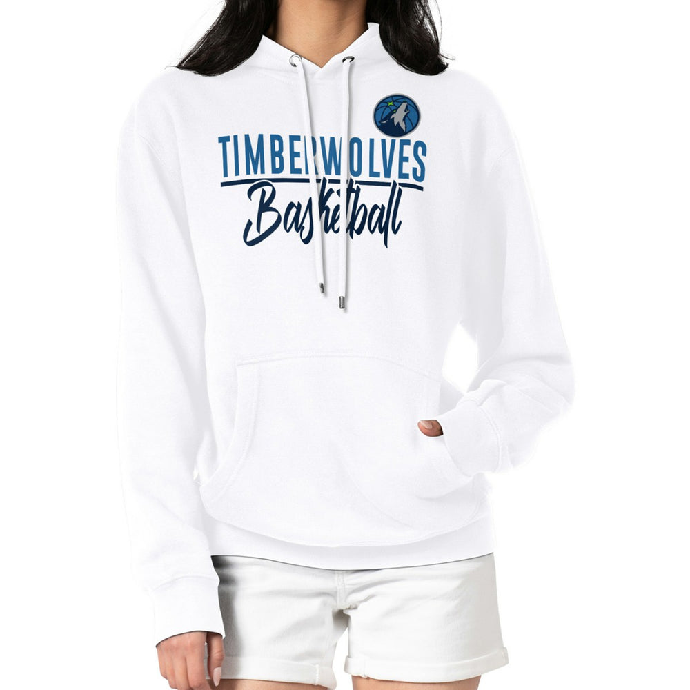 Minnesota Timberwolves G-III 4Her by Carl Banks Women's Graphics Fleece Pullover Hoodie White