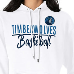 Minnesota Timberwolves G-III 4Her by Carl Banks Women's Graphics Fleece Pullover Hoodie White