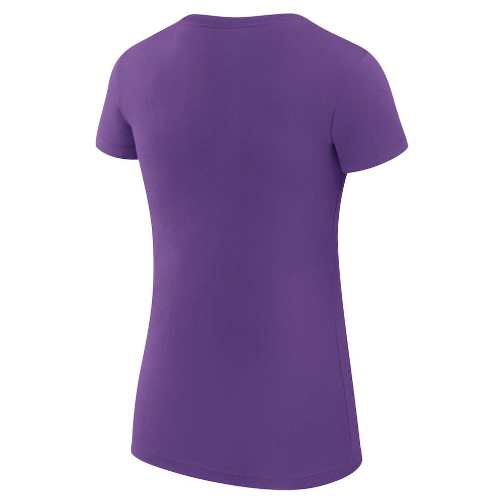 Charlotte Hornets G-III 4Her by Carl Banks Women's Super-Slim Fit Lightweight Team Sport V-Neck T-Shirt Purple