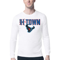 Houston Texans Starter H-Town Graphic Long Sleeve T-Shirt White