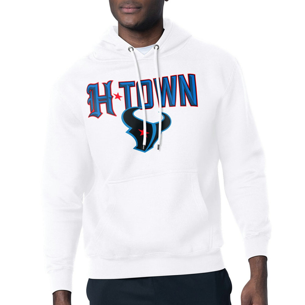 Houston Texans Starter H-Town Graphic Fleece Pullover Hoodie White