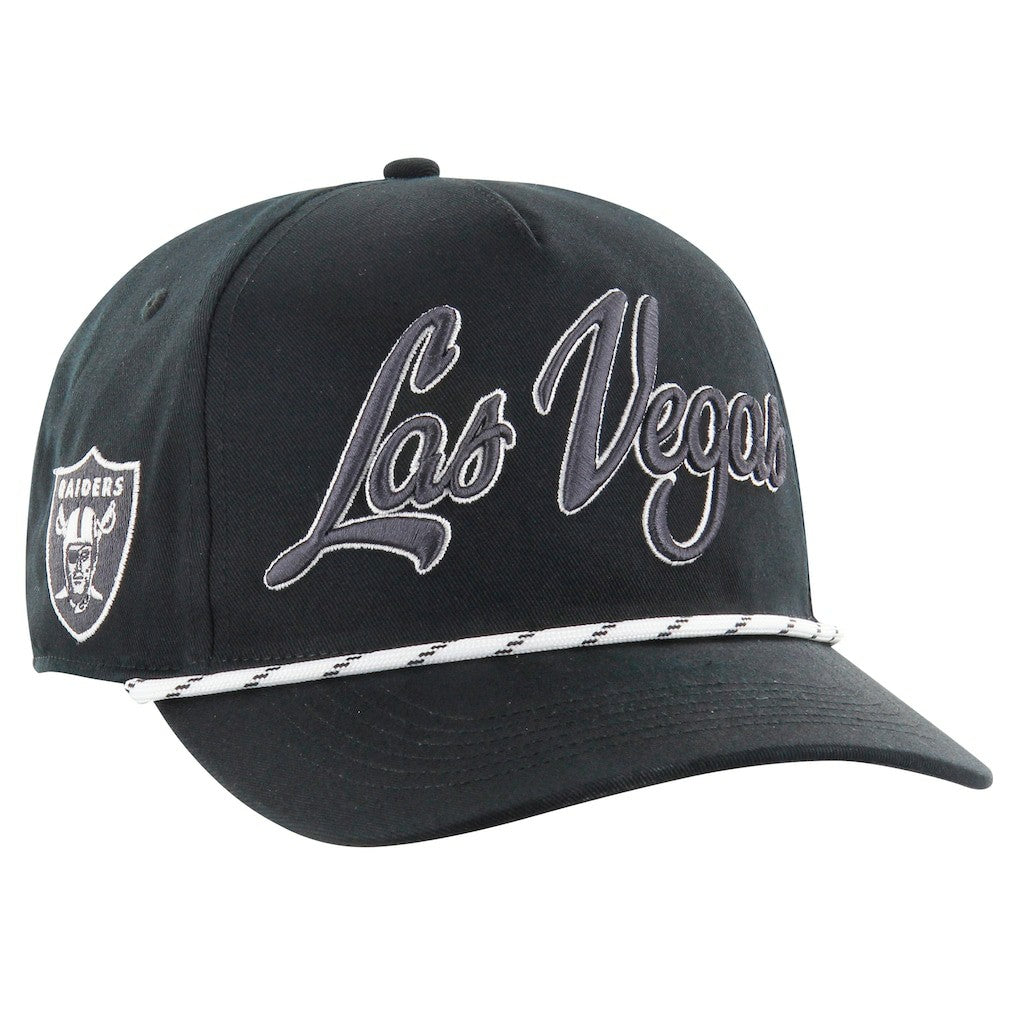 Las Vegas Raiders '47 Overhand Speckle Hitch Adjustable Hat Black