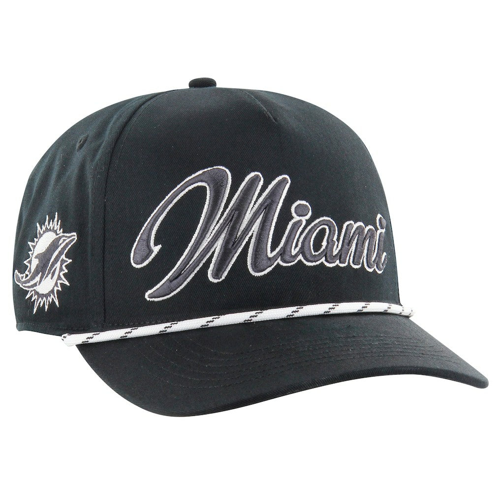 Miami Dolphins '47 Overhand Speckle Hitch Adjustable Hat Black