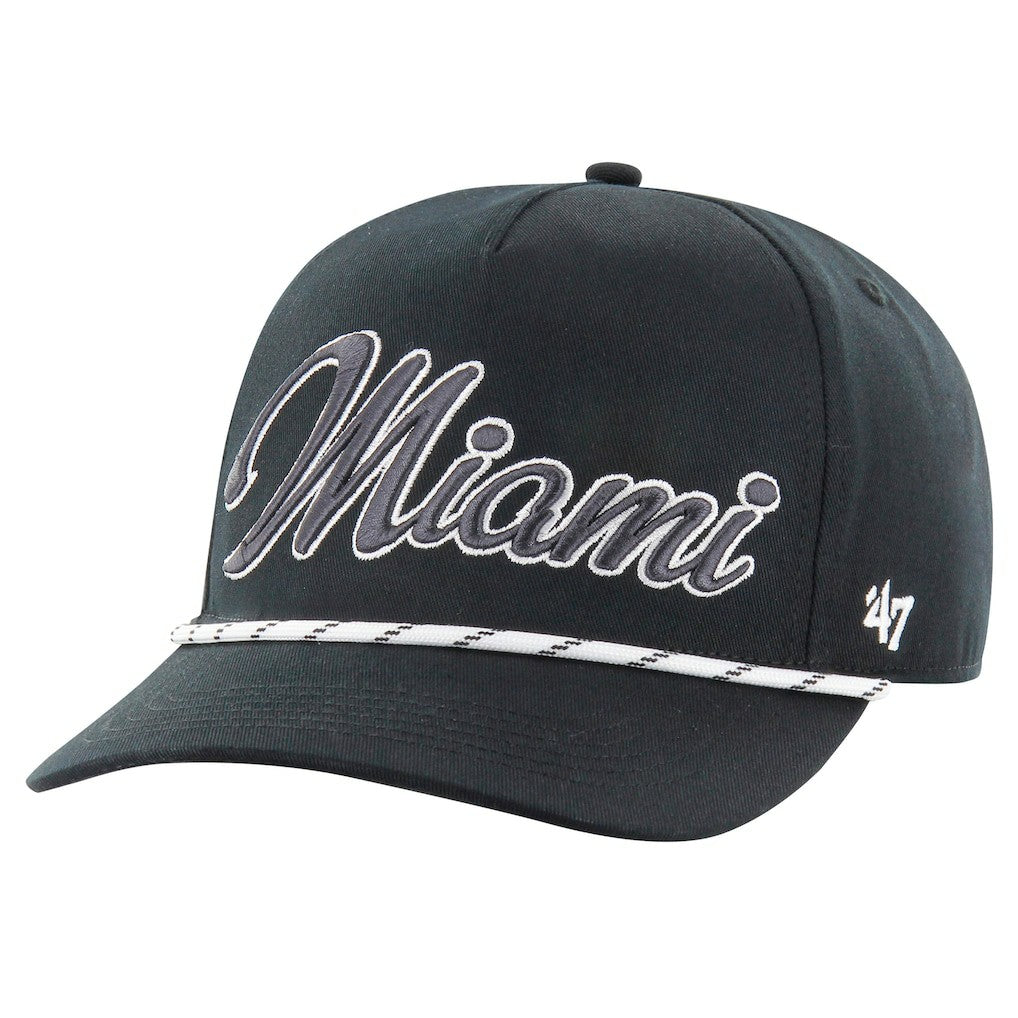 Miami Dolphins '47 Overhand Speckle Hitch Adjustable Hat Black