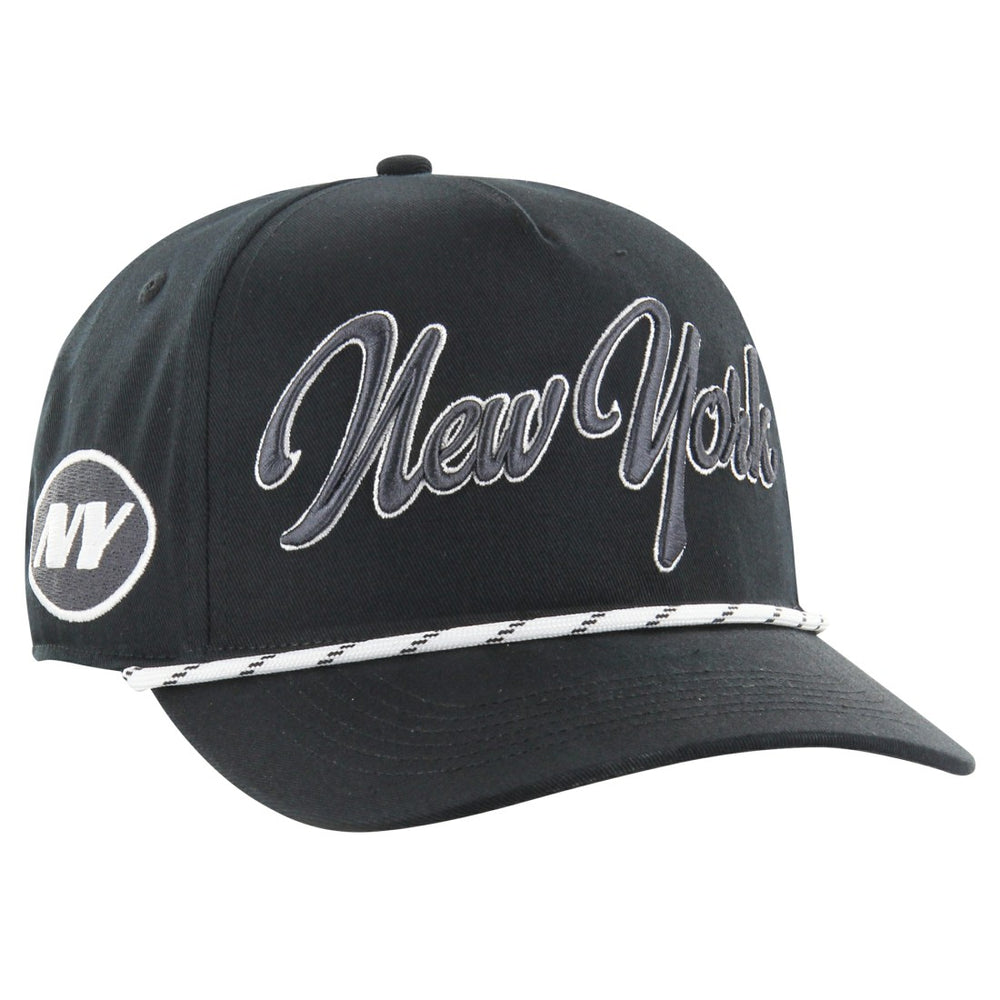 New York Jets '47 Overhand Speckle Hitch Adjustable Hat Black