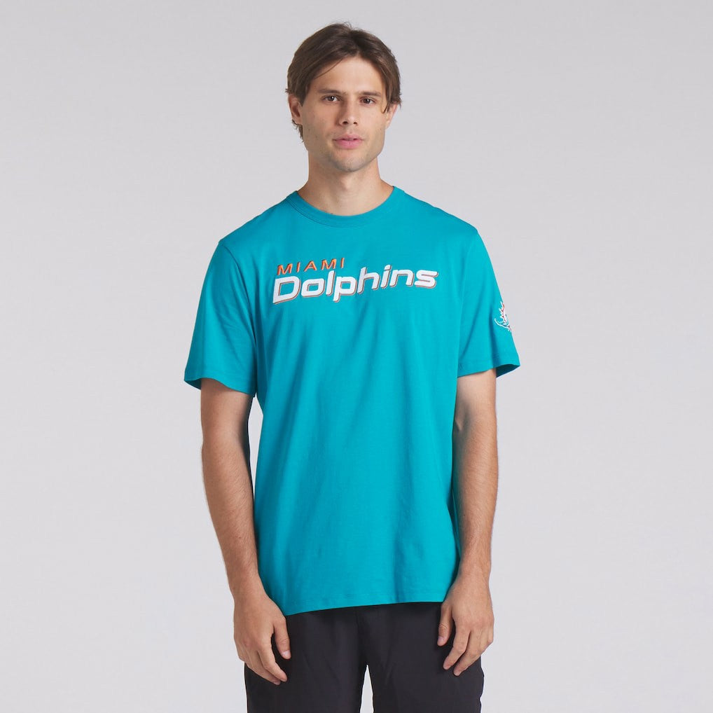 Miami Dolphins Option Route Legacy T-Shirt Aqua