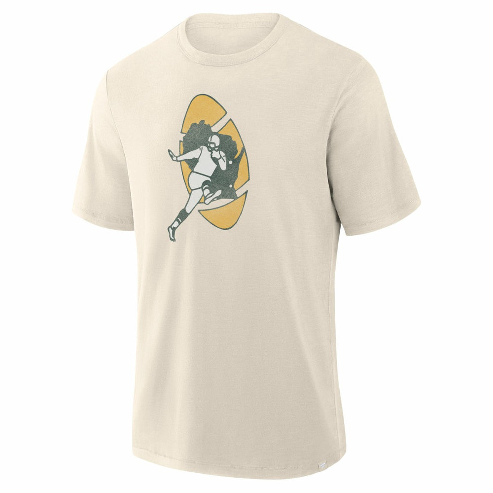 Green Bay Packers Slub T-Shirt Cream