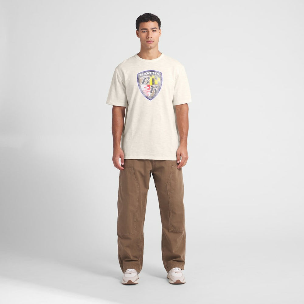Baltimore Ravens Slub T-Shirt Cream