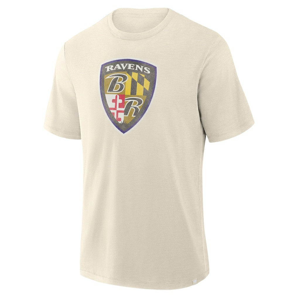 Baltimore Ravens Slub T-Shirt Cream