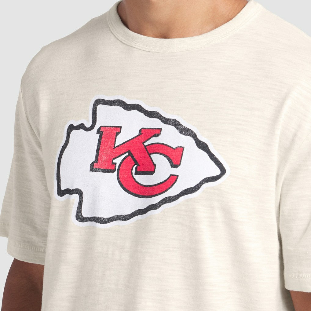 Kansas City Chiefs Slub T-Shirt Cream