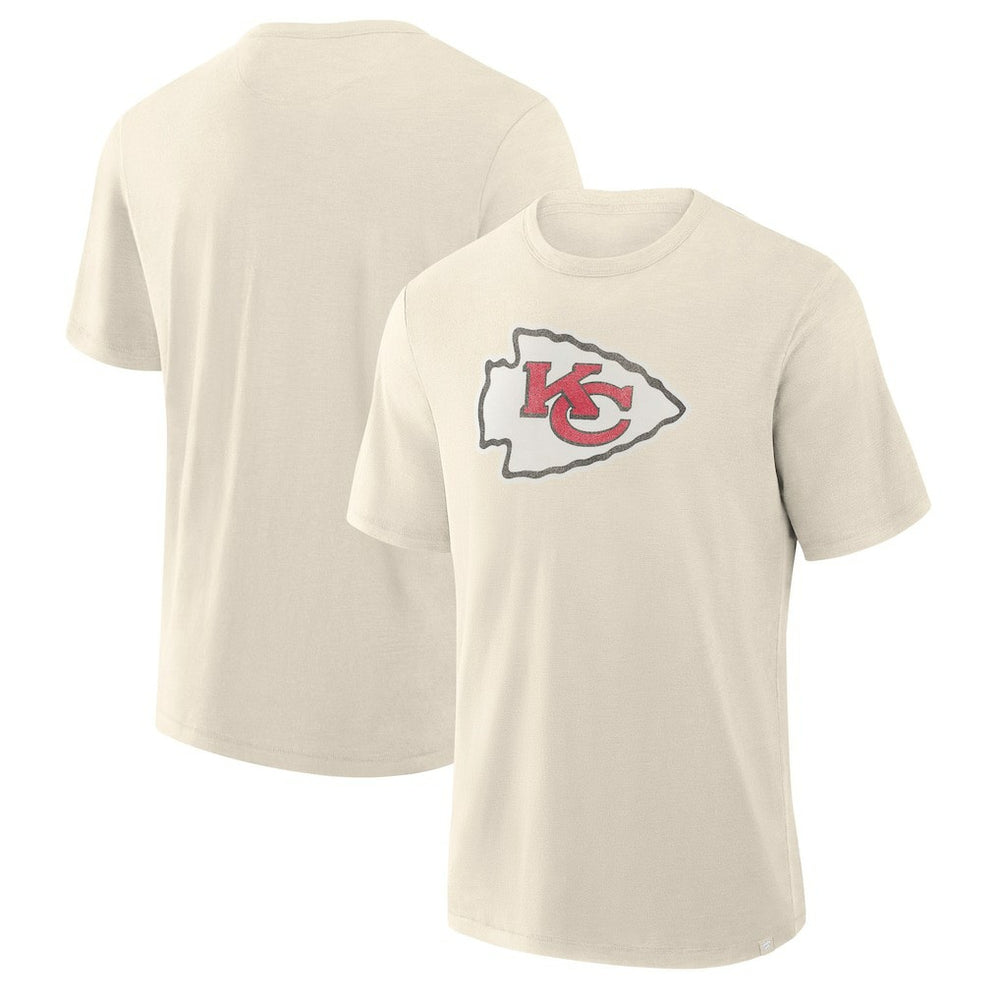 Kansas City Chiefs Slub T-Shirt Cream