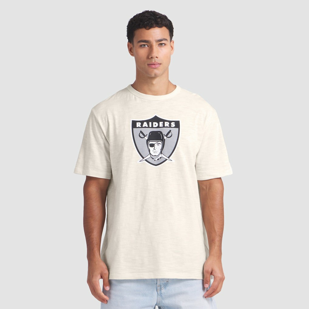 Las Vegas Raiders Slub T-Shirt Cream
