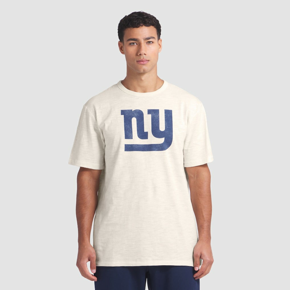 New York Giants Slub T-Shirt Cream