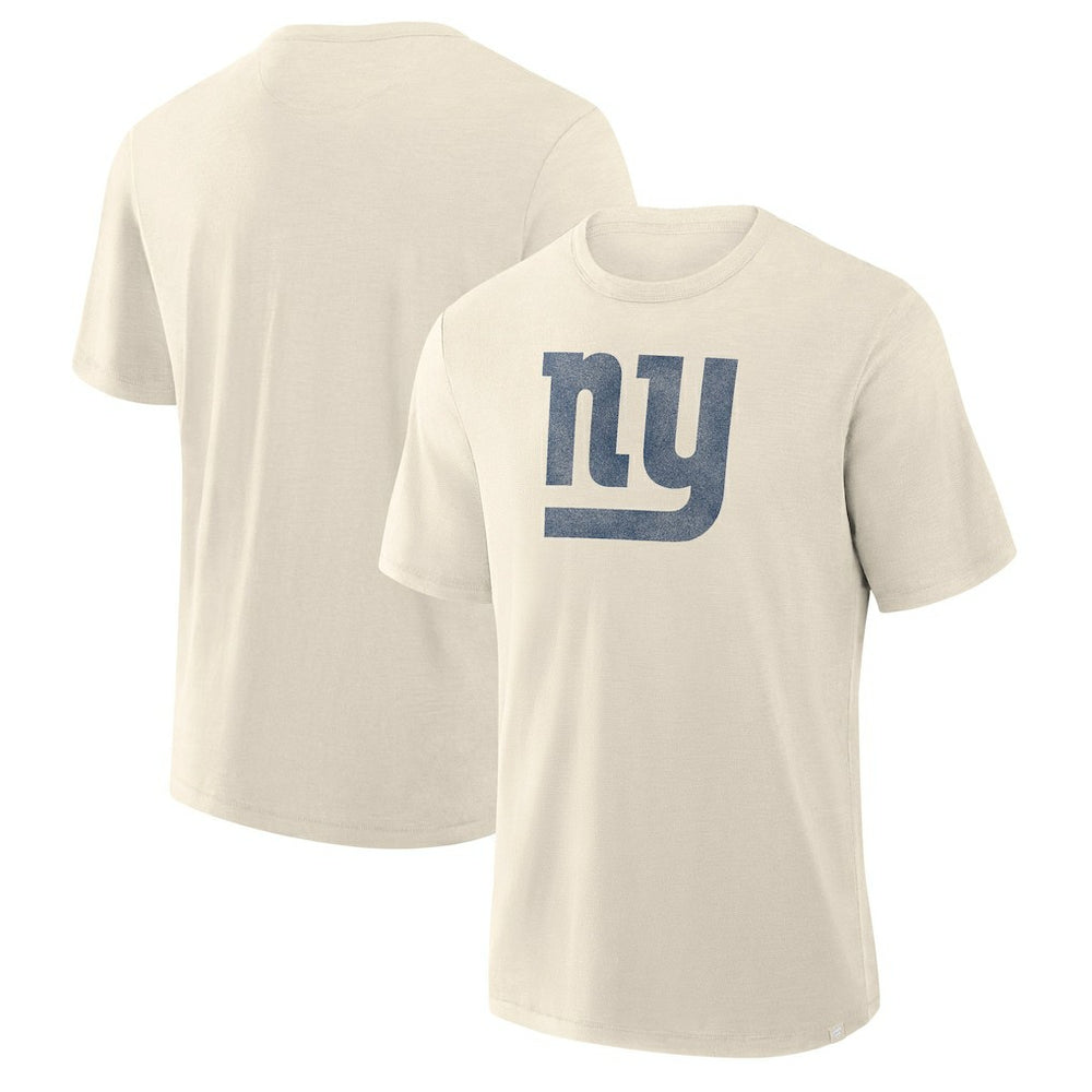 New York Giants Slub T-Shirt Cream