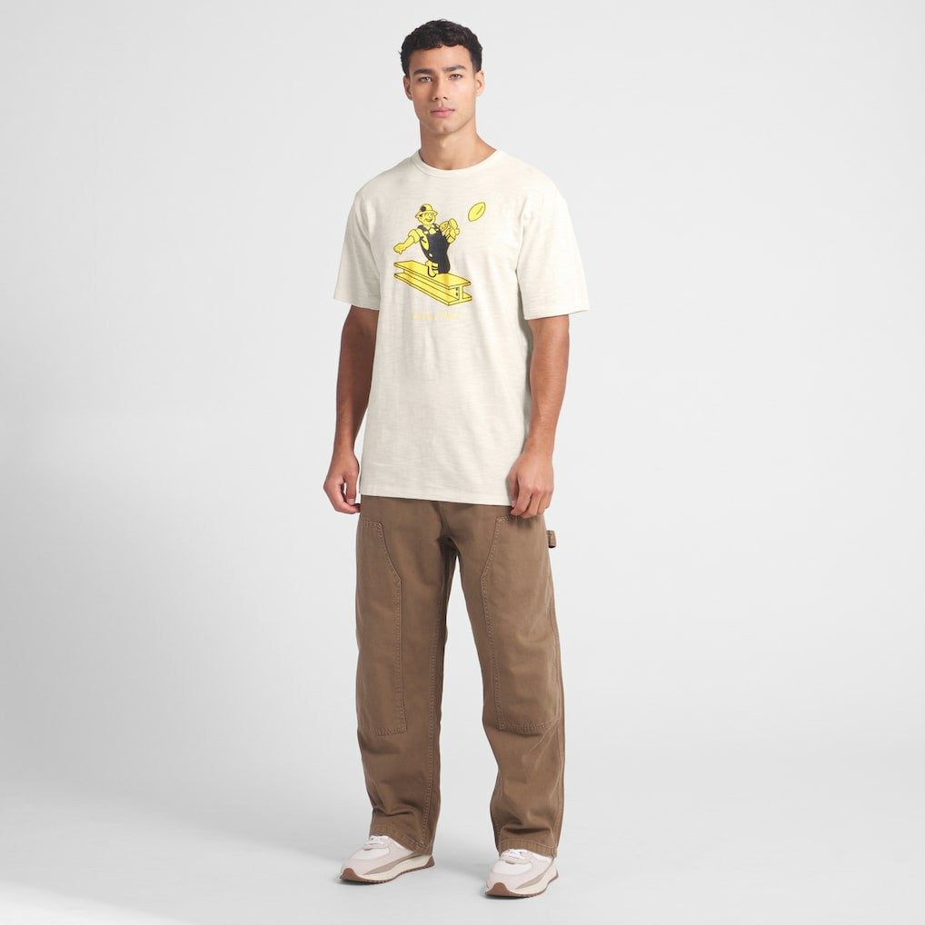 Pittsburgh Steelers Slub T-Shirt Cream