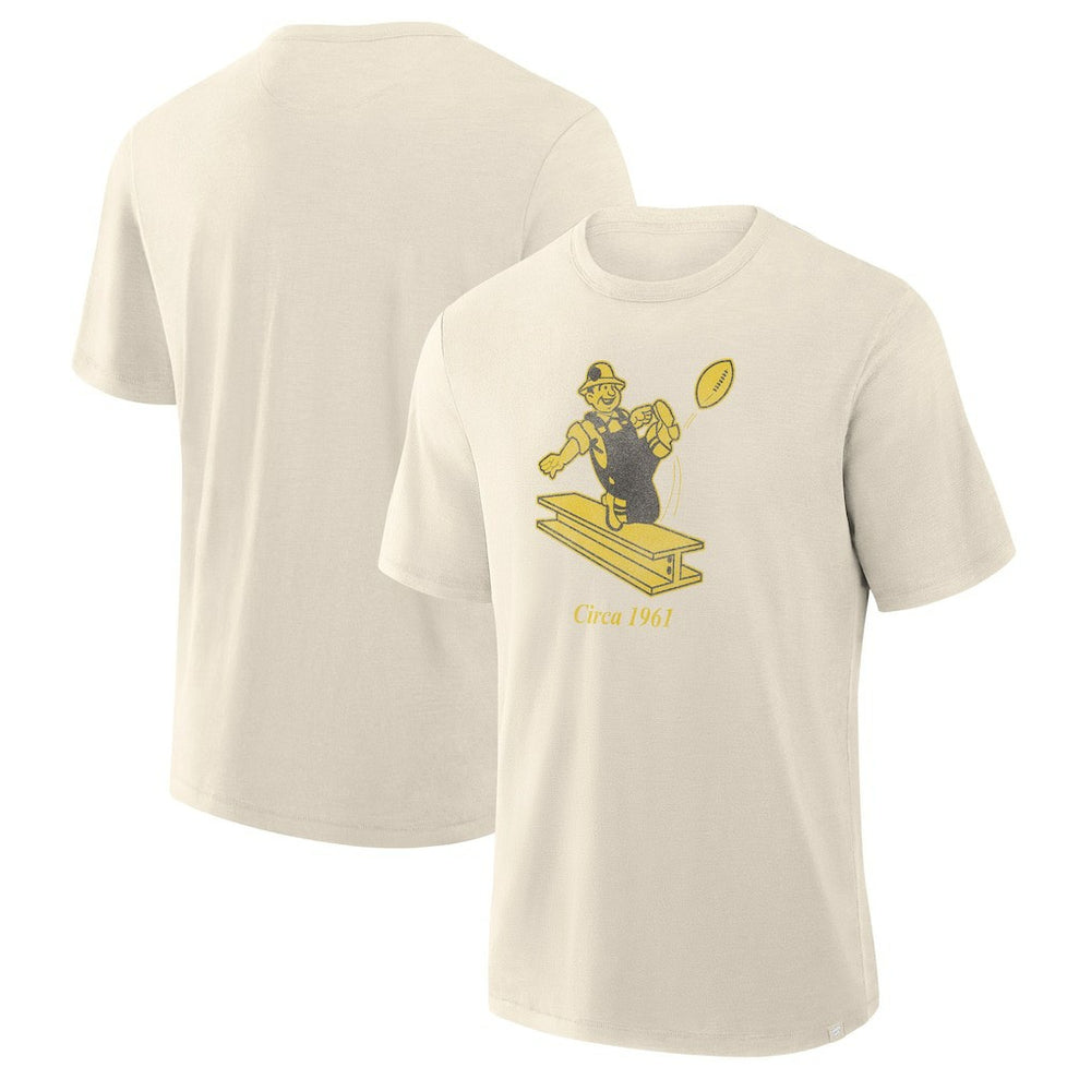 Pittsburgh Steelers Slub T-Shirt Cream