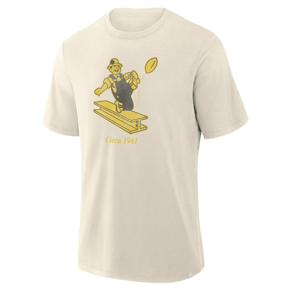 Pittsburgh Steelers Slub T-Shirt Cream