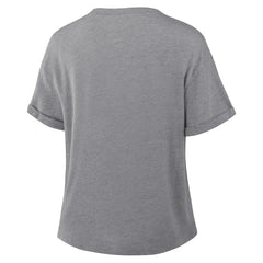 San Francisco 49ers Women's Swing Pass Tri-Blend Boxy T-Shirt Heather Gray