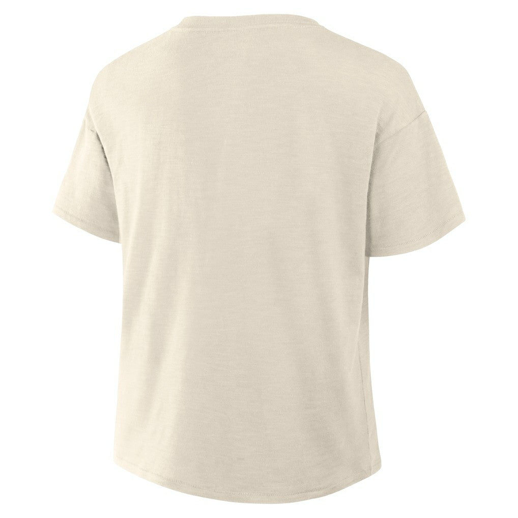 San Francisco 49ers Women's Trick Play Slub Boxy T-Shirt Cream