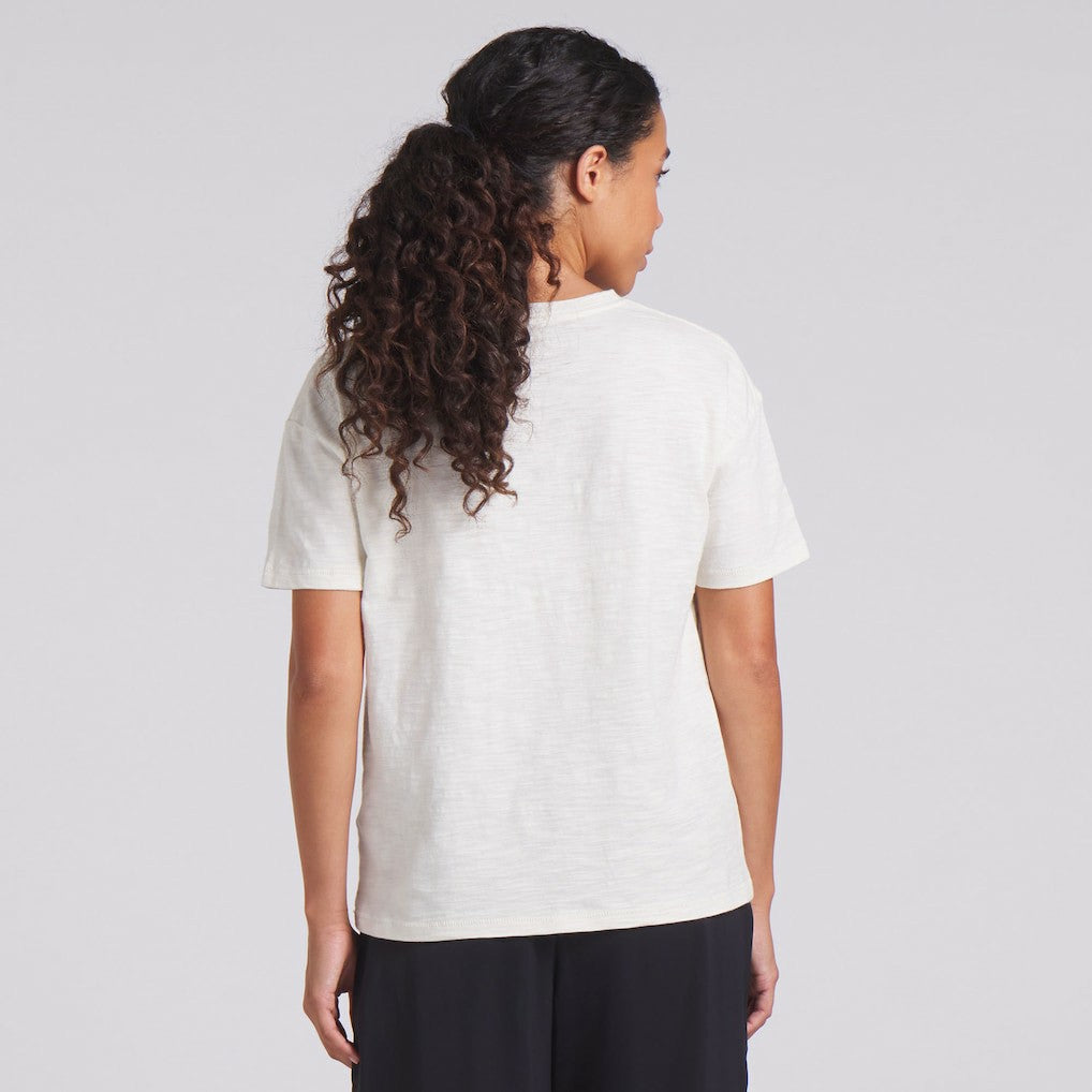 San Francisco 49ers Women's Trick Play Slub Boxy T-Shirt Cream